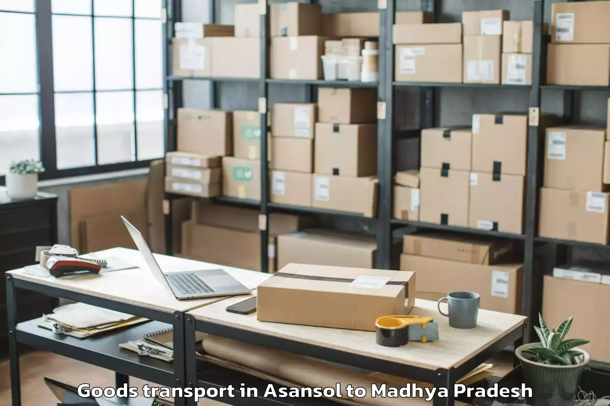 Discover Asansol to Kurwai Goods Transport